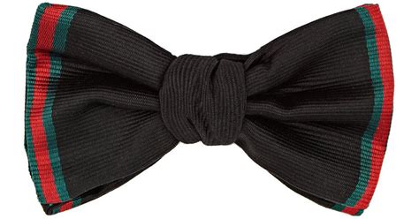 gucci black tie dresses|gucci bow tie for men.